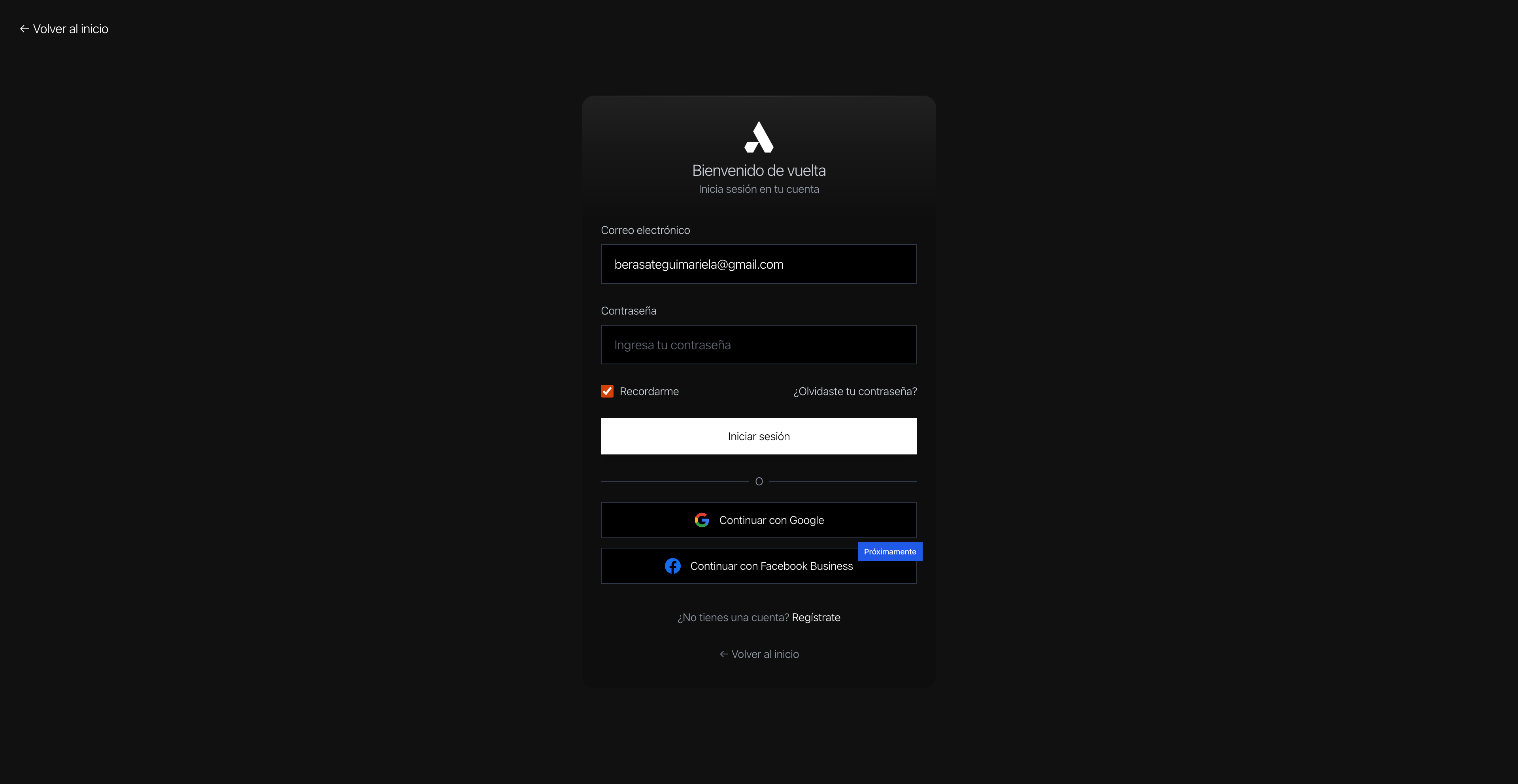 ABA AI V2 — Log In